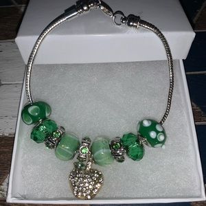 Green Apple charm bracelet